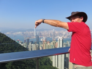 Finger atop the 4th tallest building in the world 